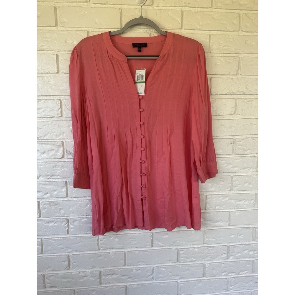 Spense Women's Button Down‎ Blouse Sz Large